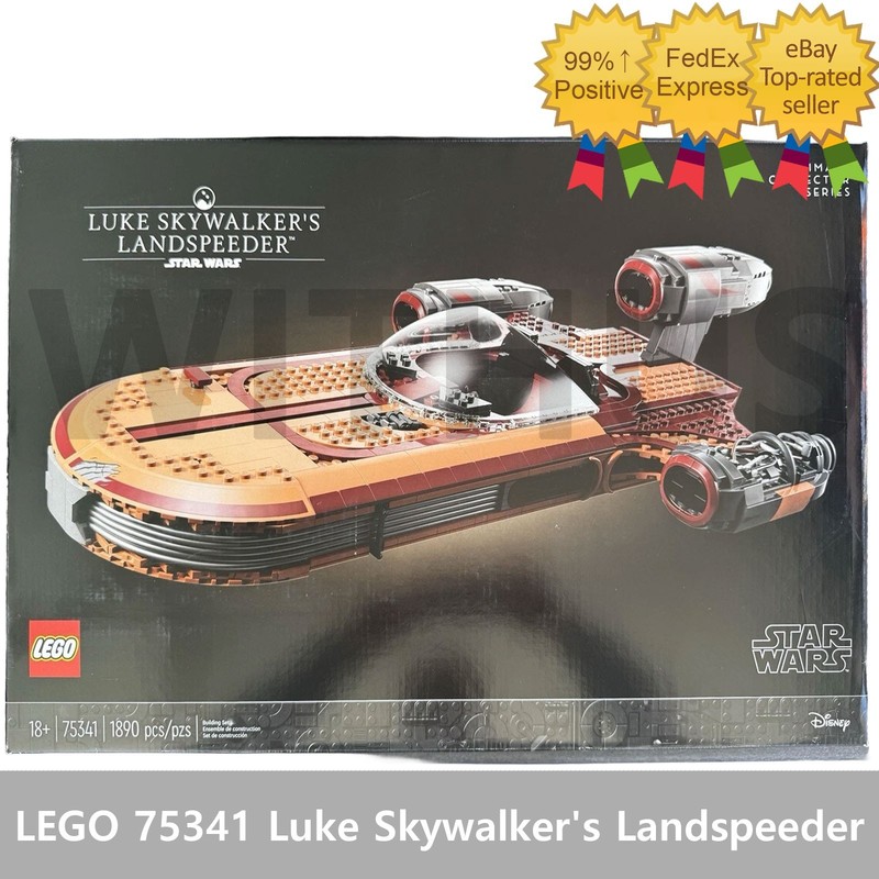 LEGO 75341 Star Wars Luke Skywalker's Landspeeder 1890pcs SEALED/ On Stock=