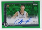 Egor Demin 2025-26 Topps Chrome Basketball 35/99 Auto Green RC Nets #TCAR-ED