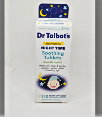(3) NIB Dr. Talbot's Chamomile Night Time Soothing Tablets 140 Exp 10/26 & 3/27