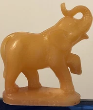 Mold-A-Rama LARGE ELEPHANT - Florida Metro Zoo Souvenir - DARK ORANGE COLOR