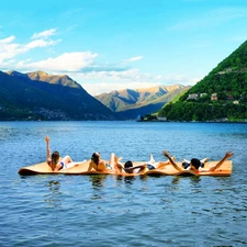 3 Layer Water Mat Floating Pad Outdoor Island Water Sports Relaxing 12' x 6'