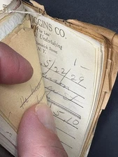 SUPER Lot- Unopened BUNDLE Billhead Receipts - Wiggins Funeral Home Rome NY 1929