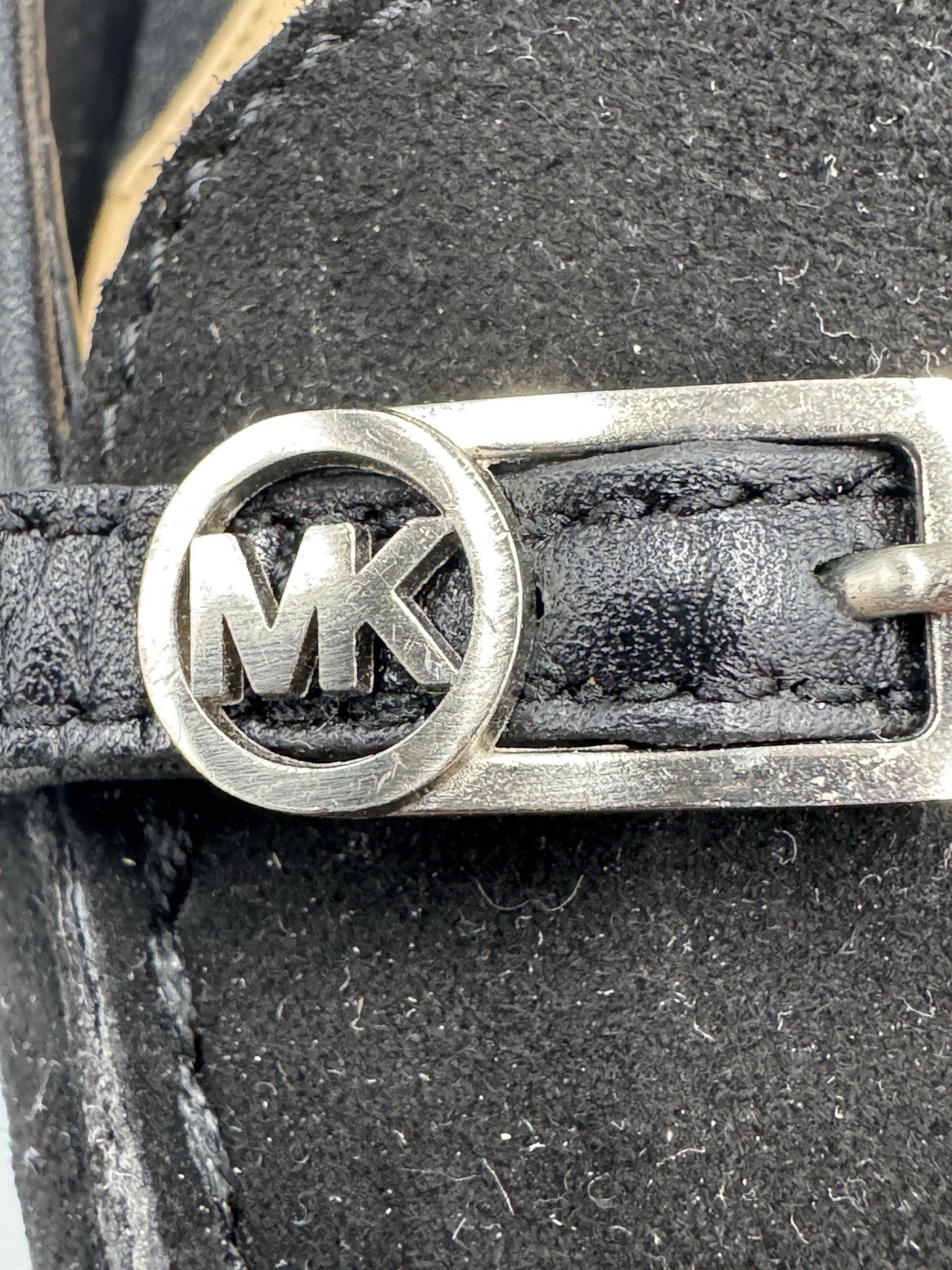 Michael Kors Women's Bryce Moc Suede Black Ballet Flats Shoes Size 8.5M READ thumbnail 2