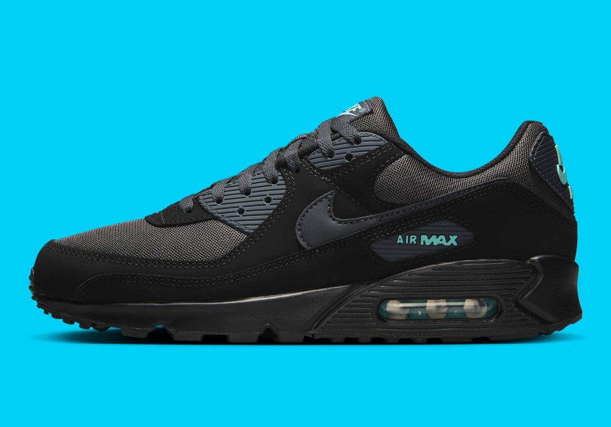 Nike Air Max 90 Black Tiffany Men's Sports Sneaker HV6224-001 | eBay