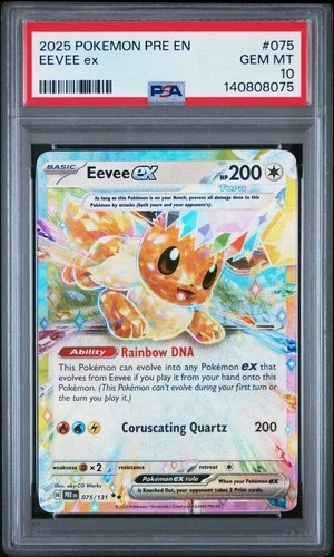 PSA 10 Eevee ex Prismatic Evolutions 075/131 Pokemon