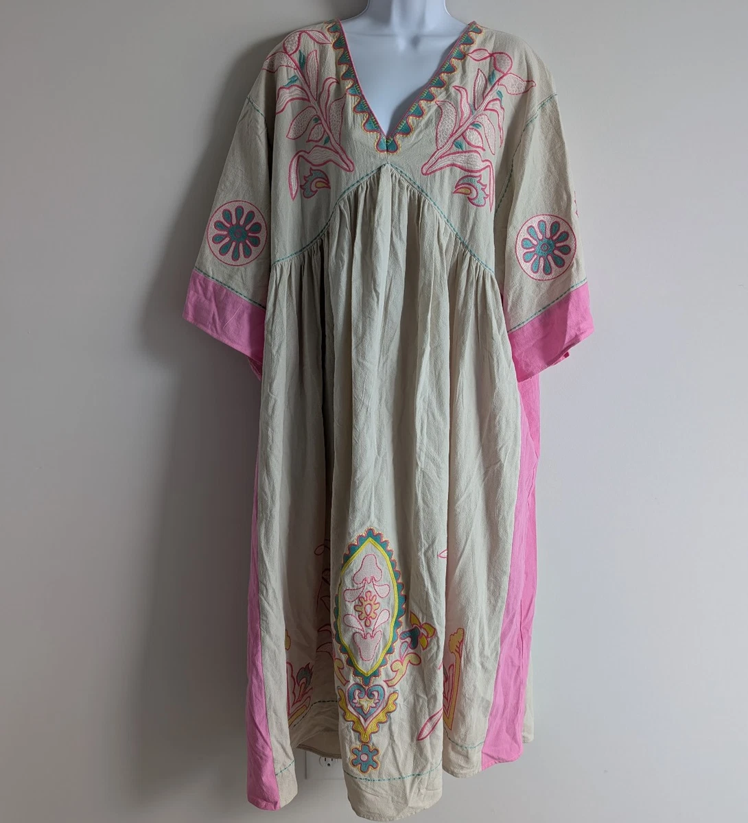 Embroidered Linen Dresses for Women for sale | eBay