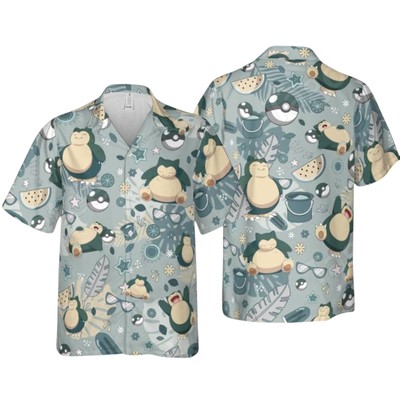 Snorlax Pokemon Relaxing Hawaiian Shirt | eBay