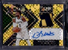 2019 Select #XF-WMT Wesley Matthews X-Factor Memorabilia Signatures Gold #/10