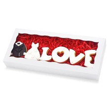 20pcs Cookie Boxes with window 12 x 5 x 1.5 Inch Bakery Boxes Treat Box Desse...