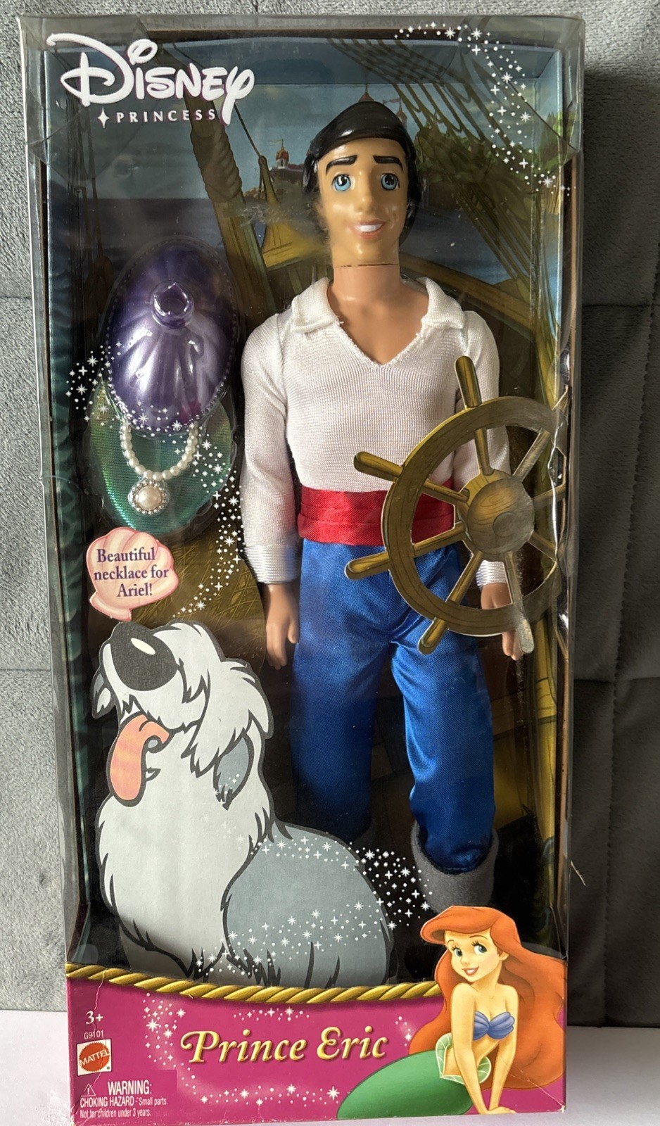 Disney Mattel 2004 Prince Eric G9101 Doll The Little Mermaid