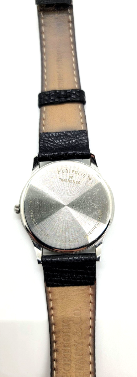 Tiffany & Co. Portfolio 33mm Stainless Steel Quartz Watch | eBay