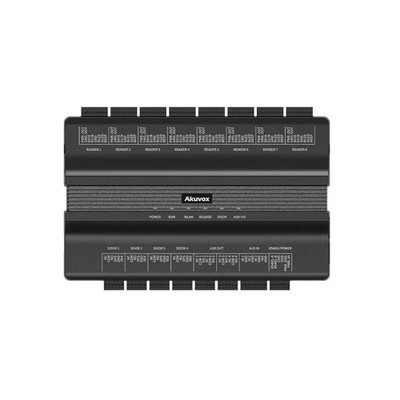 Akuvox A095S 4-Door Smart IP Access Controller DIN Rail 500K Card WiFi 6 PoE+