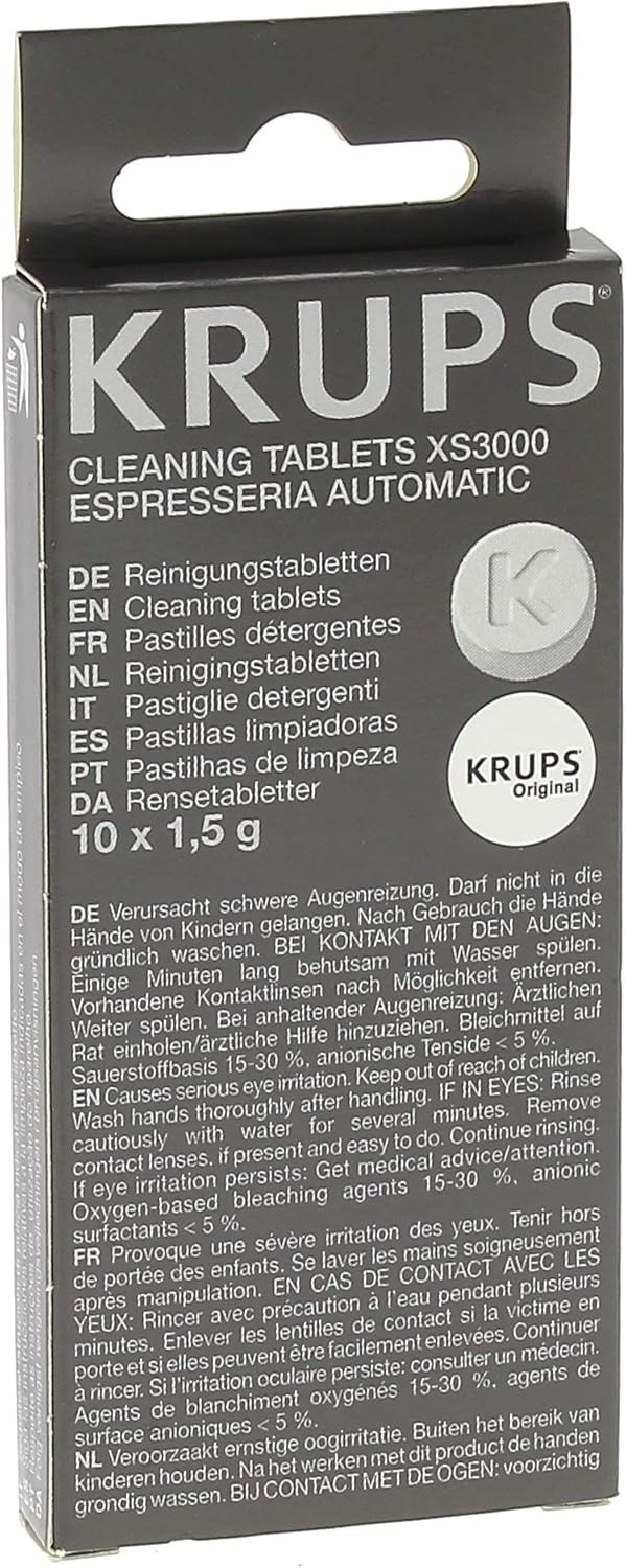 KRUPS XS3000 Cleaning Tablets for Fully Automatic Machines F