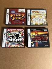 Lot of 4 Nintendo DS EMPTY Cases with Manuals Only NO Games