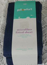 NWT PILLOWFORT MICROFIBER FITTED FULL SIZE SHEET UP TO 16" FULL ELASTIC OEKO-TEX
