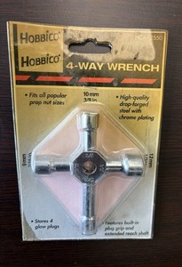 Hobbico HCAP2550 RC HD 4 Way Wrench