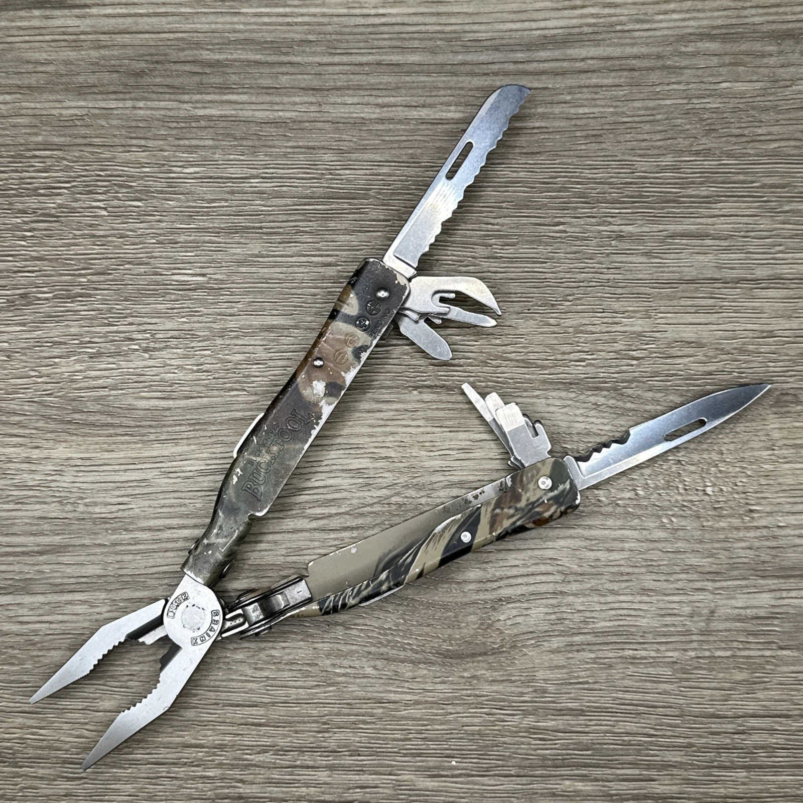 Buck Knives Bucktool Model 360 Camo Multi-Tool Multitool Pliers