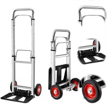 Aluminum Hand Truck Folding Dolly Cart 400 lbs Capacity Heavy Duty New