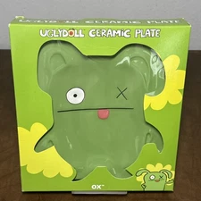 Rare NEW 2012 Ugly Doll Uglydoll Ceramic Green Monster Plate OX  8.5 x 7 3/4" #2