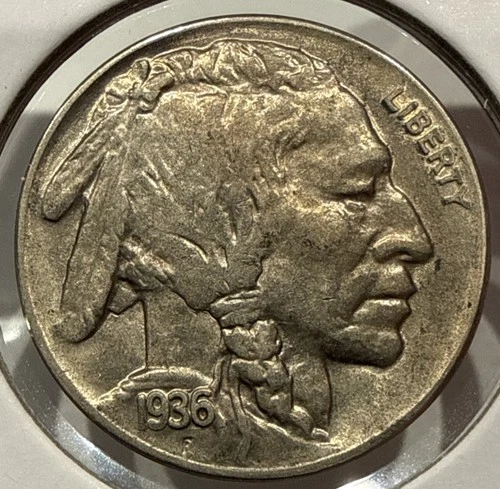 1936-D Buffalo Nickel 5C U.S. Coin - BU Uncirculated