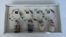 Wine Glass Charms Santa Claus Very Cute…  NEW IN BOX
