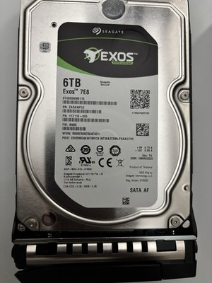 Seagate Exos 7E8, 6TB, SATA, 7200RPM, 3.5'' (ST6000NM0115) Hard Drive