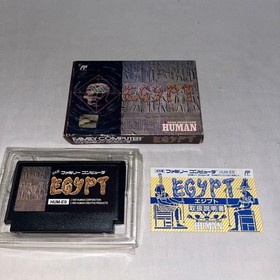 Egypt Nintendo Famicom FC Game Soft Box Manual Human Japan