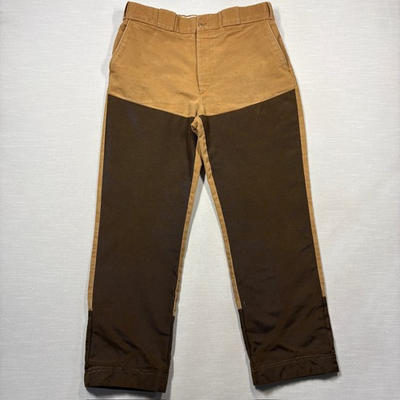 #ad Vintage Cabela’s Double Knee Hunting Brush Pants 35x29 Brown $49.99