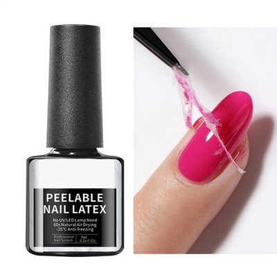 2PCS 7ml Peelable Nail Liquid Latex Tape Protect Lack Fast Dry Skin Care Tool