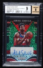 2019 Panini Prizm FOTL Green Shimmer 15/25 Admiral Schofield BGS 9 MINT Auto ow1