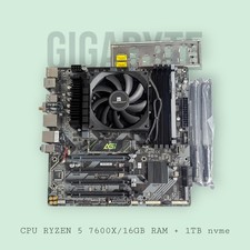 Motherboard Bundle CPU RYZEN 5 7600x 16GB RAM 1Tb Nvm2 Air Cooler