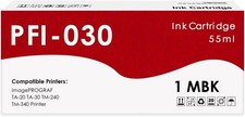Compatible w Canon PFI-030 Matte Black Ink Cartridge 55ml for imagePROGRAF TA-20