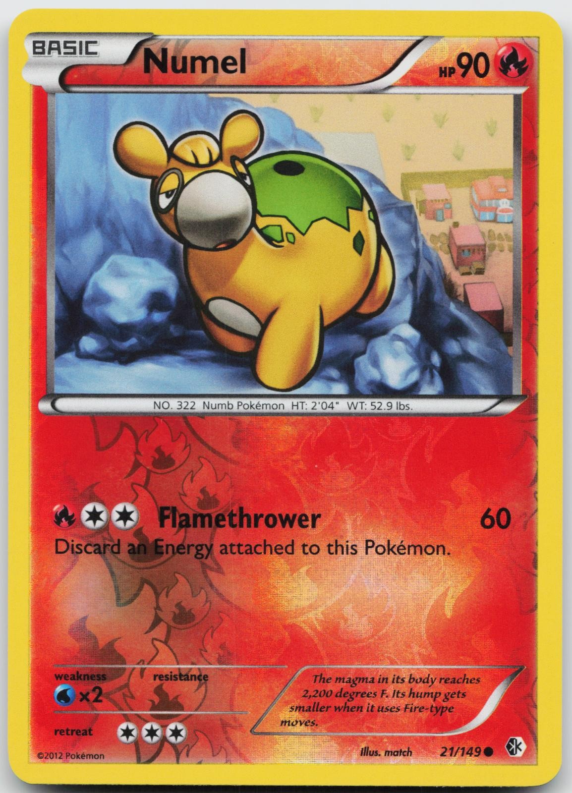 Numel 21/149 Common Boundaries Crossed Pokemon Reverse Holo Near Mint