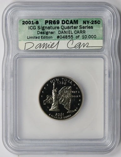 2001-S 50 State Quarters New York Proof — photo from the most recent tracked eBay sale