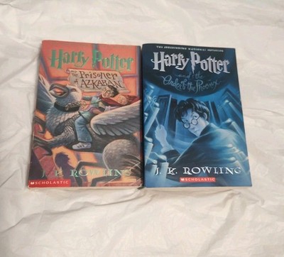 Harry Potter Paperback Boxed  Books 3 & 5  J.K. Rowling Scholastic Books F211