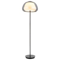 Stehlampe Standleuchte BüRolampe Led Metall Schwarz-Chrom Fernbed. H 150 Cm