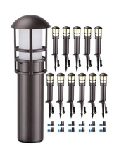 LEONLITE 12-Pack Low Voltage Landscape Pathway Lights 3W Landscape Lighting 1...