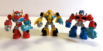 Transformers Rescue Bots Heatwave Bumblebee Optimus Prime 3in Figures Set Hasbro