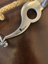 Classic Equine Bit. Braided Rawhide Headstall Never Been Used