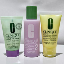 New Clinique 3-Step Skincare Refresher Travel Size Set Dry/Combination Skin