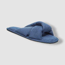 Alfani Women's Blue Twisted Stuffed Slippers Shoes Size 5-6