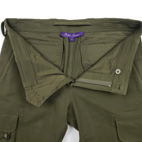 Ralph Lauren Purple Label Cargo Trousers US Size 4 W30 L30 Pants Military Green - Picture 10 of 22