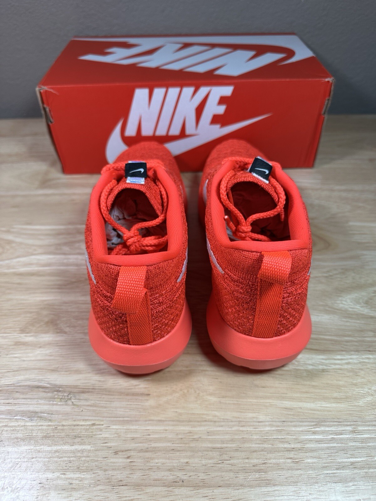 Nike Roshe NM Flyknit Bright Crimson Sneakers Shoes 677243-604