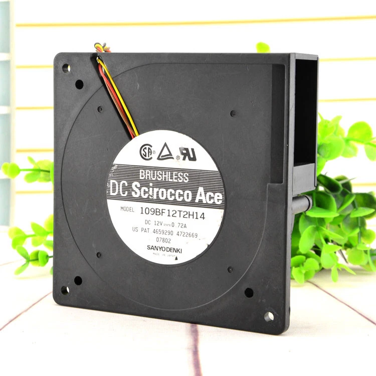Sanyo 109BF12T2H14 DC12V 0.72A 12cm 12032 3-pin double ball blower Turbo Fan - Image 2 of 3