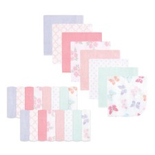 Hudson Baby Rayon from Bamboo Washcloth Bundle, Butterflies, One Size