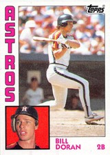 Bill Doran 1984 Topps 198 Houston Astros Rookie Baseball Card