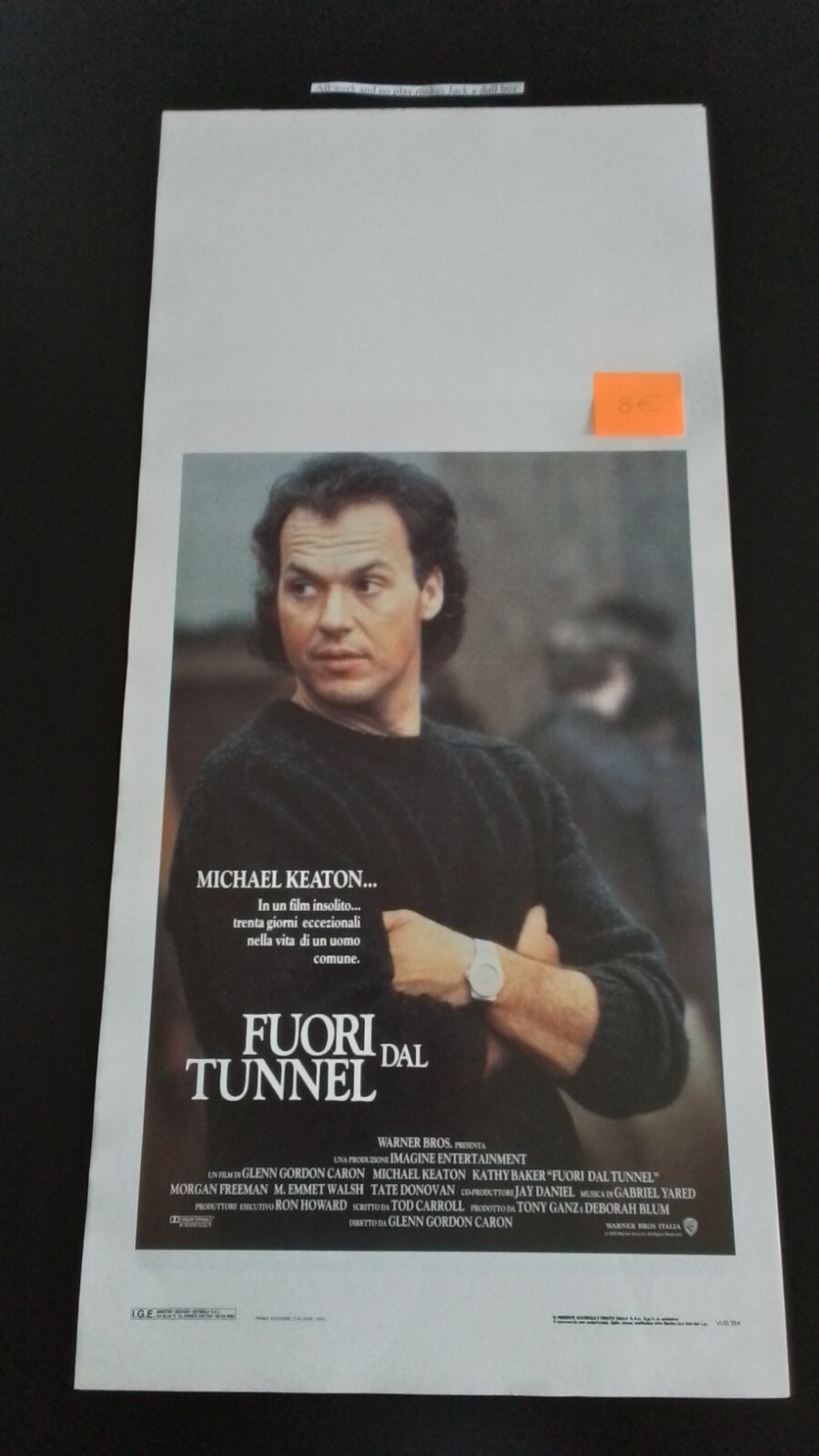 Locandina originale film Fuori dal tunnel (1988) - Regia di Glenn Gordon Caron