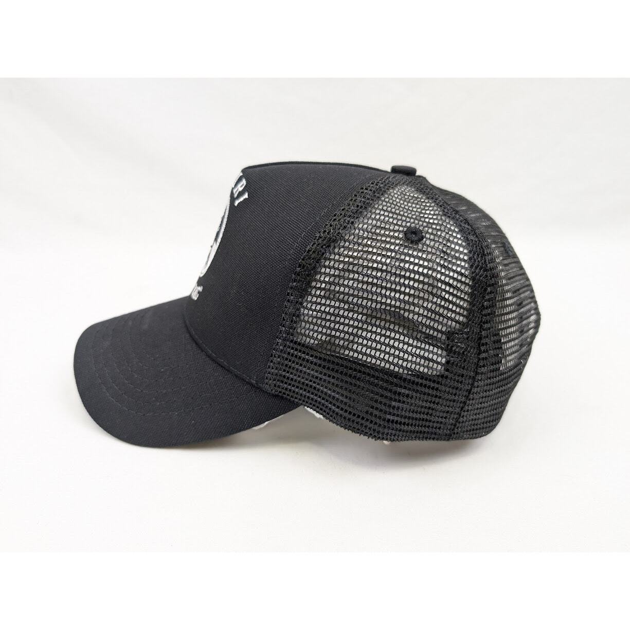 Amiri Q:5 / Zig Zag Trucker Hat / Cap in Black BNWT OS image 6