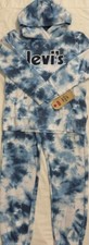 New Levi's Girl's Hoodie and Jogger Set Blue Color size 7/8 24.75