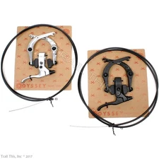 Odyssey Springfield U-Brake Kit for BMX Bike Hinged Lever Pads Cable & Housing